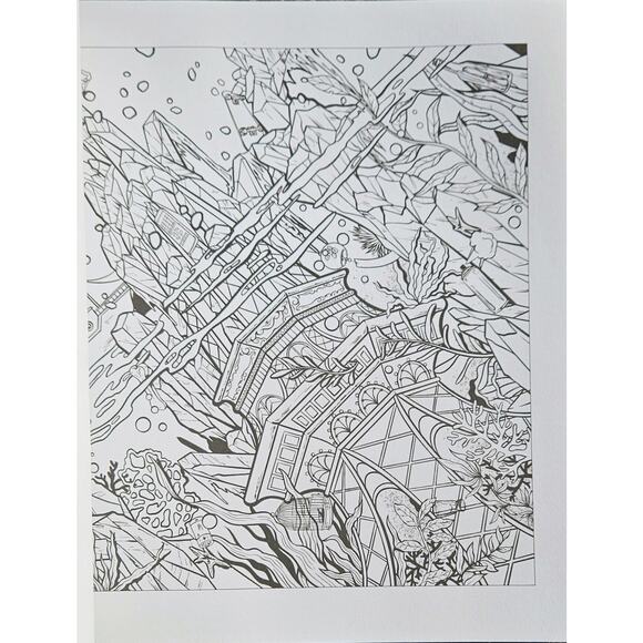 Mythographic Color & Discover Frozen Fantasies Winter Wonderlands COLORING BOOK - Picture 5 of 7